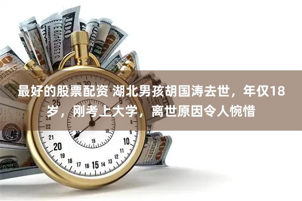 最好的股票配资 湖北男孩胡国涛去世，年仅18岁，刚考上大学，离世原因令人惋惜